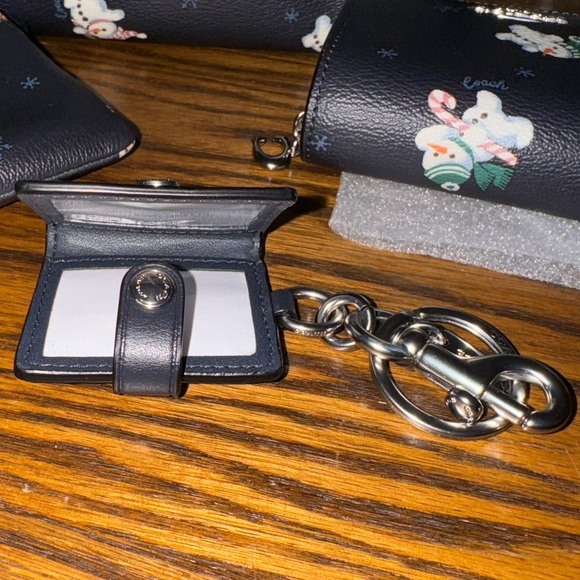 Coach Snowman Print Wallet, Wristlet, Picture Frame, & Makeup Bag Set - Picture 9 of 9